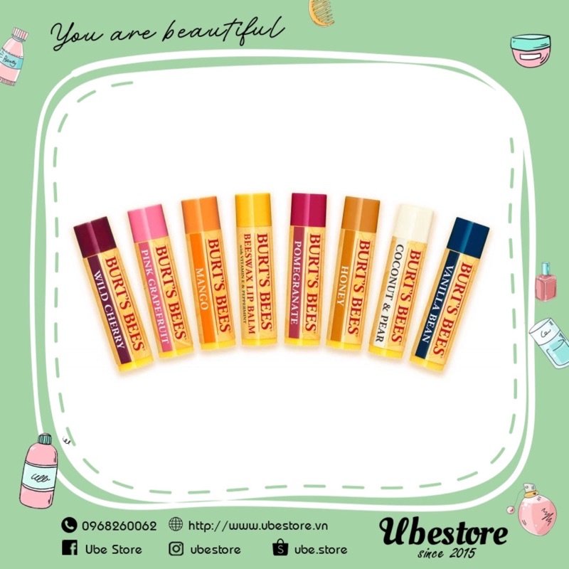 SON DƯỠNG BURT'S BEES MOISTURIZING LIP BALM #SALE_OFF_70% | BigBuy360 - bigbuy360.vn