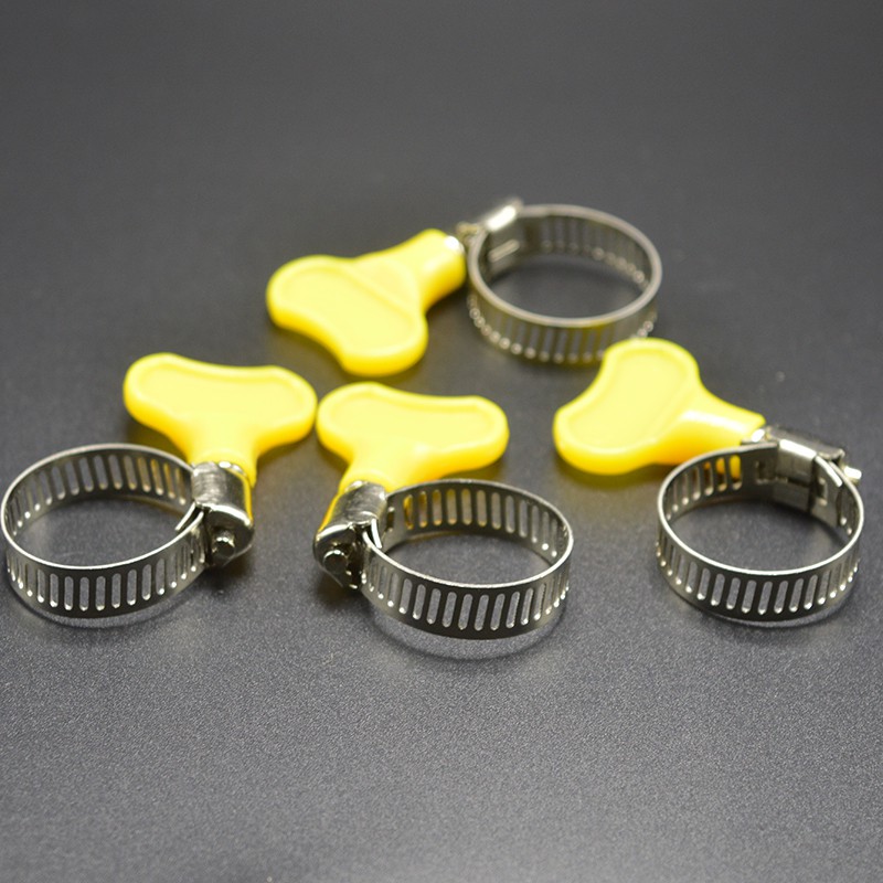 Bộ 4 cái Cổ dê (vít-bolt) tay khóa cánh bướm loại 16-25mm (vàng)