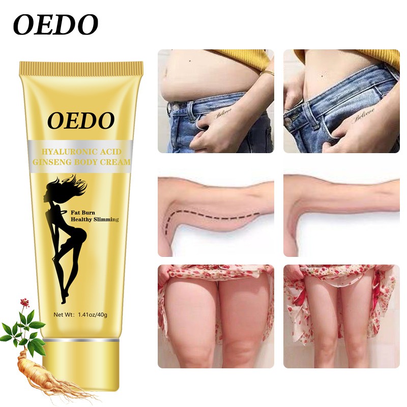 Kem Tan Mỡ Bụng OEDO Chứa Axit Hyaluronic Chiết Xuất Nhân Sâm Đốt Cháy Chất Béo Giảm Cân 40g