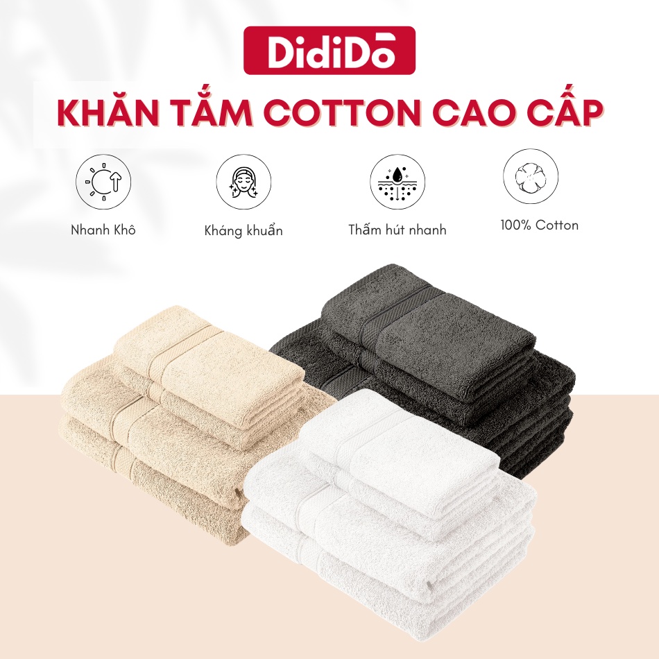 Khăn tắm 70x140cm 100% cotton cao cấp