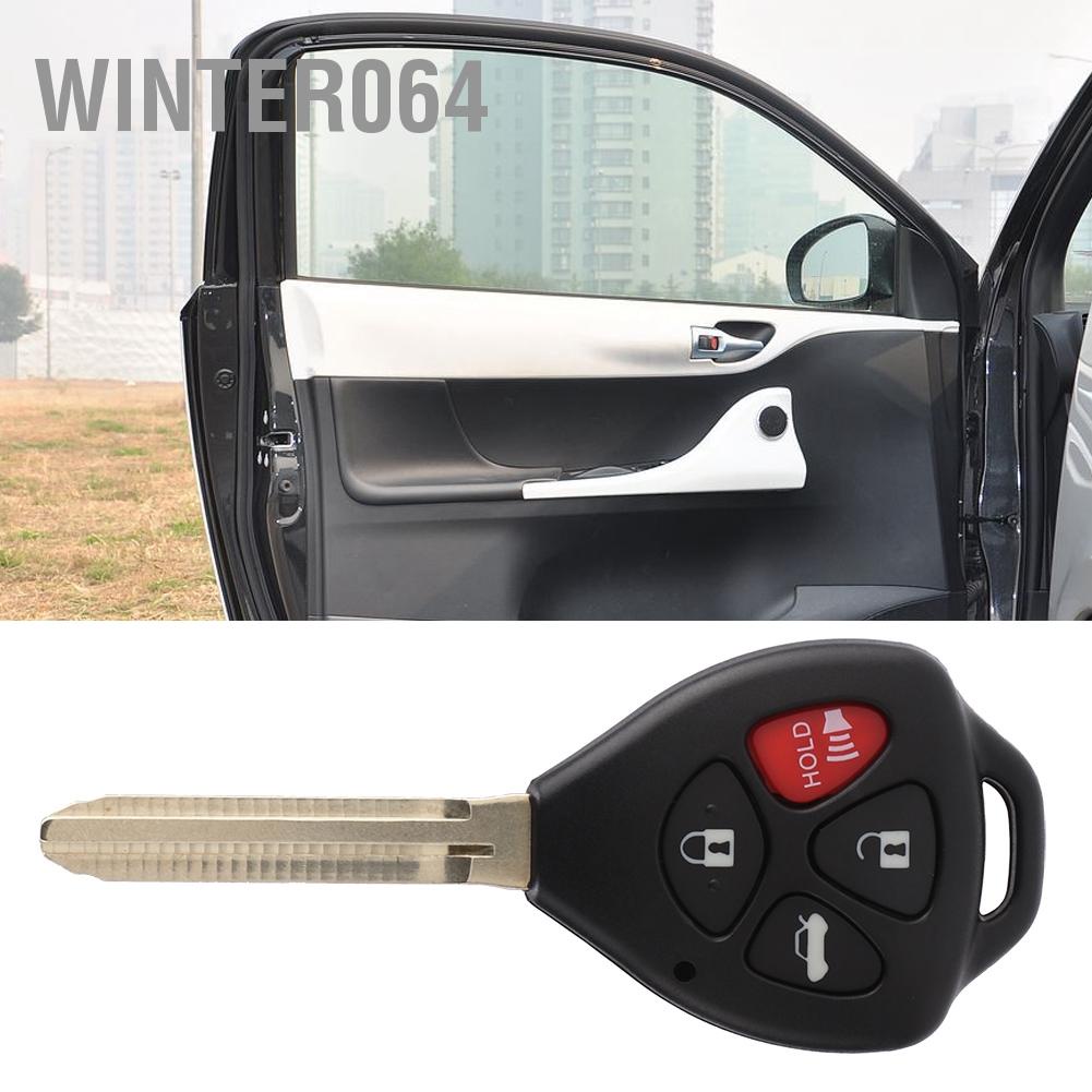 Winter064 4 Button Car Remote Key Fob Case Shell Cover Fit For Toyota 4-Runner Camry Matrix Venza