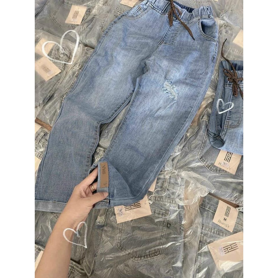 Quần jean bagy nữ 9 tấc GODO OUTFITS co dãn,lên form đẹp tôn dáng Jean01