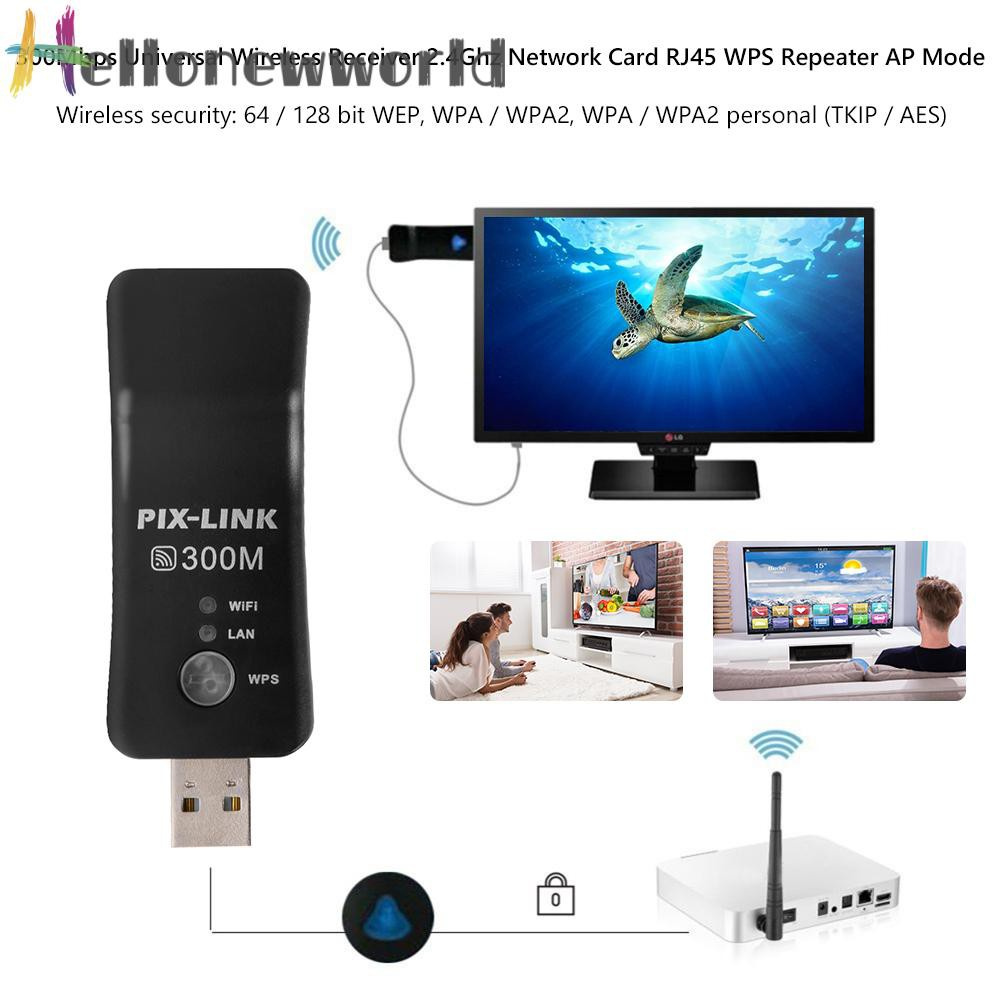 Usb Thu Sóng Wifi 300mbps Rj45 Wps | BigBuy360 - bigbuy360.vn