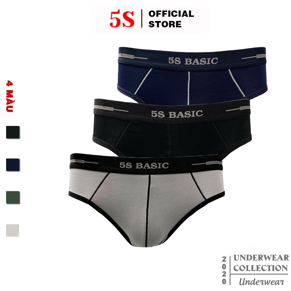 Quần Lót Nam Tam Giác 5S Chất Liệu Cotton Cao Cấp, Cạp To Và Cạp Nhỏ, Mặt Vải Mềm Mịn, Co Giãn Tốt - Hàng mới về