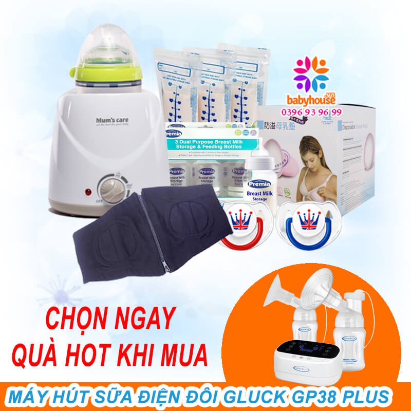 QUÀ TẶNG | Máy hút sữa Gluck GP38 Plus Mẫu Mới 2020