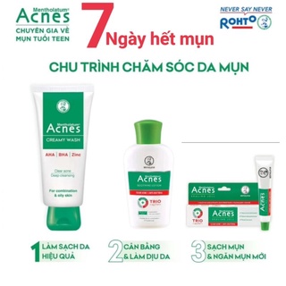 Bộ sản phẩm ngăn ngừa mụn 3 bước giảm mụn sau 7 ngày Acnes
