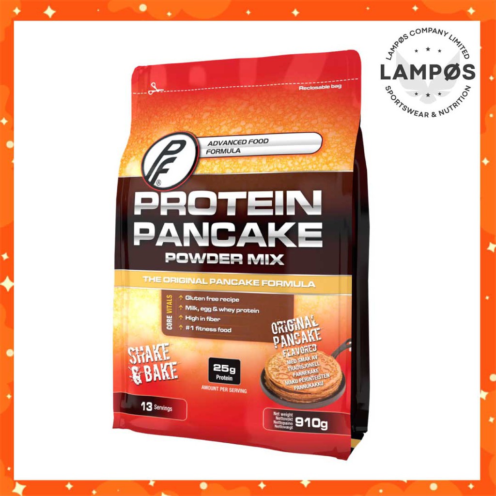 Bánh Protein Pancake, Bột làm bánh Protein Cao cấp từ Na Uy (Túi 910g)