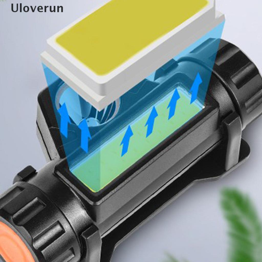 Đèn Led Đội Đầu 2500lm Cob Chống Thấm Nước Kèm Sạc Usb Chất Lượng Cao