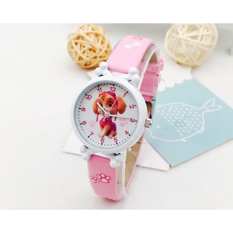 Đồng hồ đeo tay cho bé hình chú chó cứu hộ PawPatrol nhiều màu