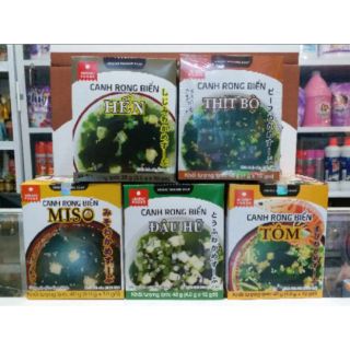 Combo 9 hộp canh rong biển ASUZAC Nhật Bản (90 gói)