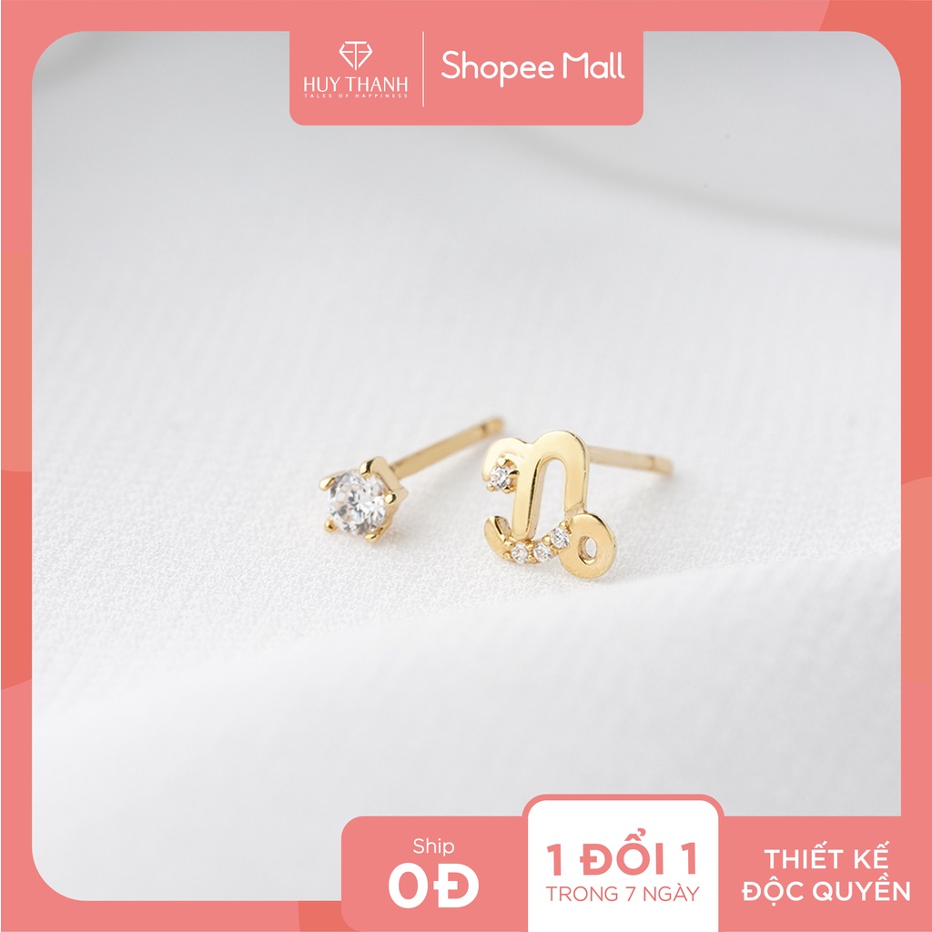 Bông Tai Nữ Vàng 14K BTAM53 - Cung Ma Kết Huy Thanh Jewelry