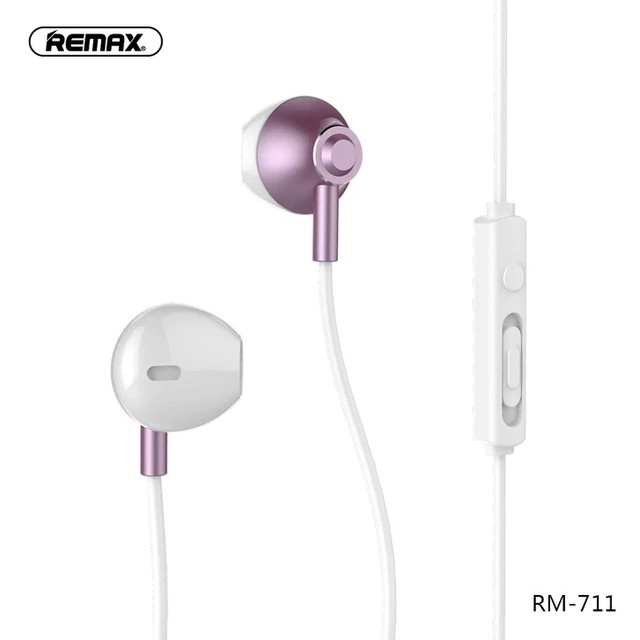 Tai nghe nhét tai Remax cổng 3.5mm âm thanh HD sống động dành cho điện thoại iPhone Xiaomi