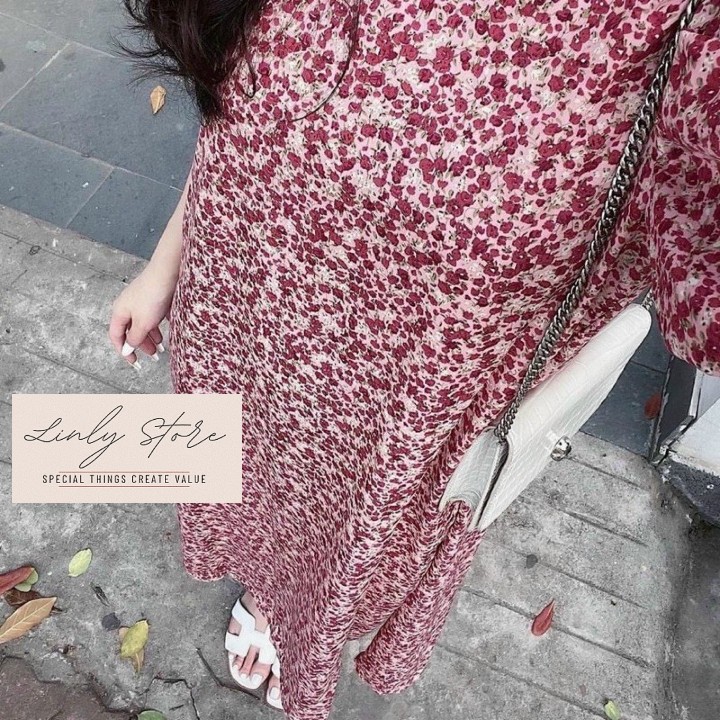 [Mã WAMT1505 giảm 10K đơn 0K] VÁY HOA NHÍ 2 LỚP - ĐẦM NỮ TAY BỒNG DÁNG SUÔNG A | BigBuy360 - bigbuy360.vn