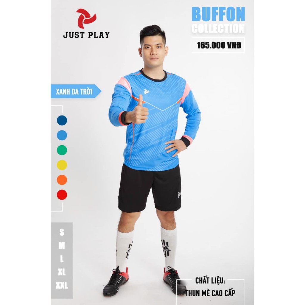 Bộ Đồ Thủ Môn Buffon - Bộ GK - JustPlay Cao Cấp Vải Mè