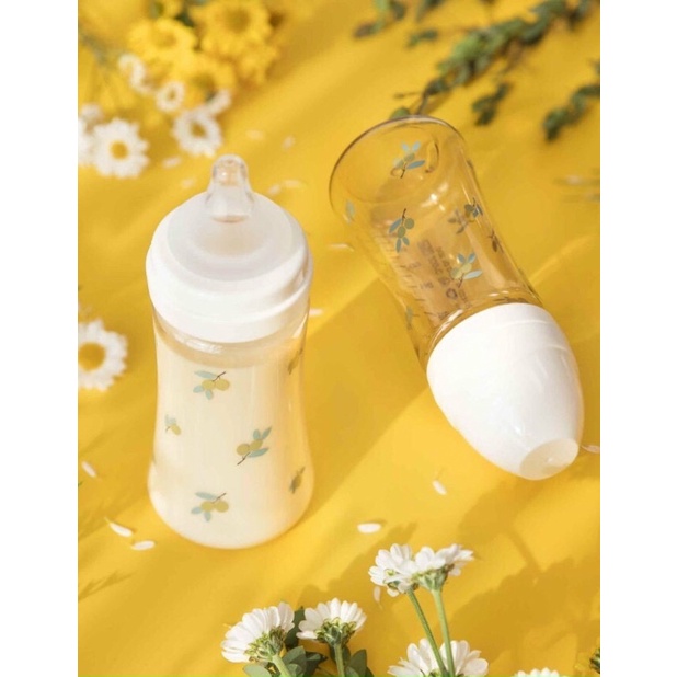 [Chọn núm] Bình sữa Grosmimi Hàn Quốc hoạ tiết Oliu 200ml 300ml  Bình sữa Olive chính hãng tại Hà Nội