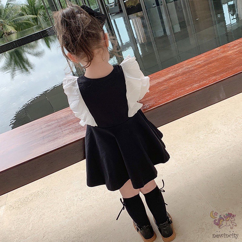 Váy bé gái Umi Hàn tay cánh tiên trắng XHN753