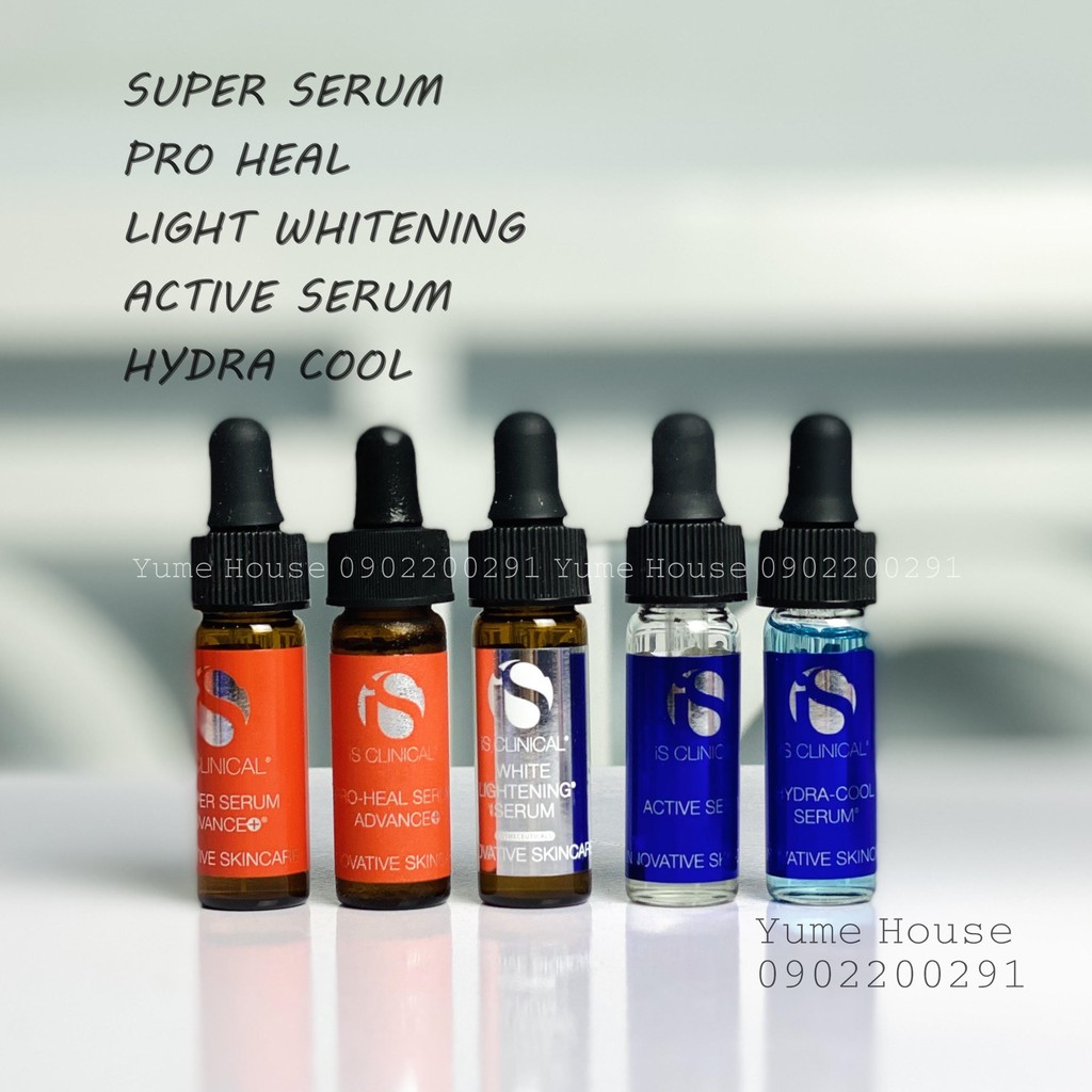 Tinh chất iS Clinical mini (Hydra Cool - Pro Heal - Active Serum - Super Serum - White Lightening)