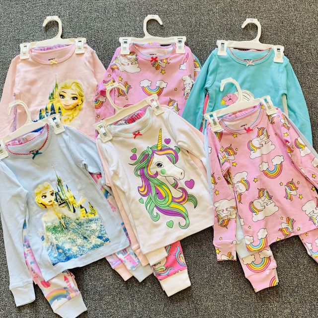 Bộ dài tay cho bé gái 2-6 tuổi