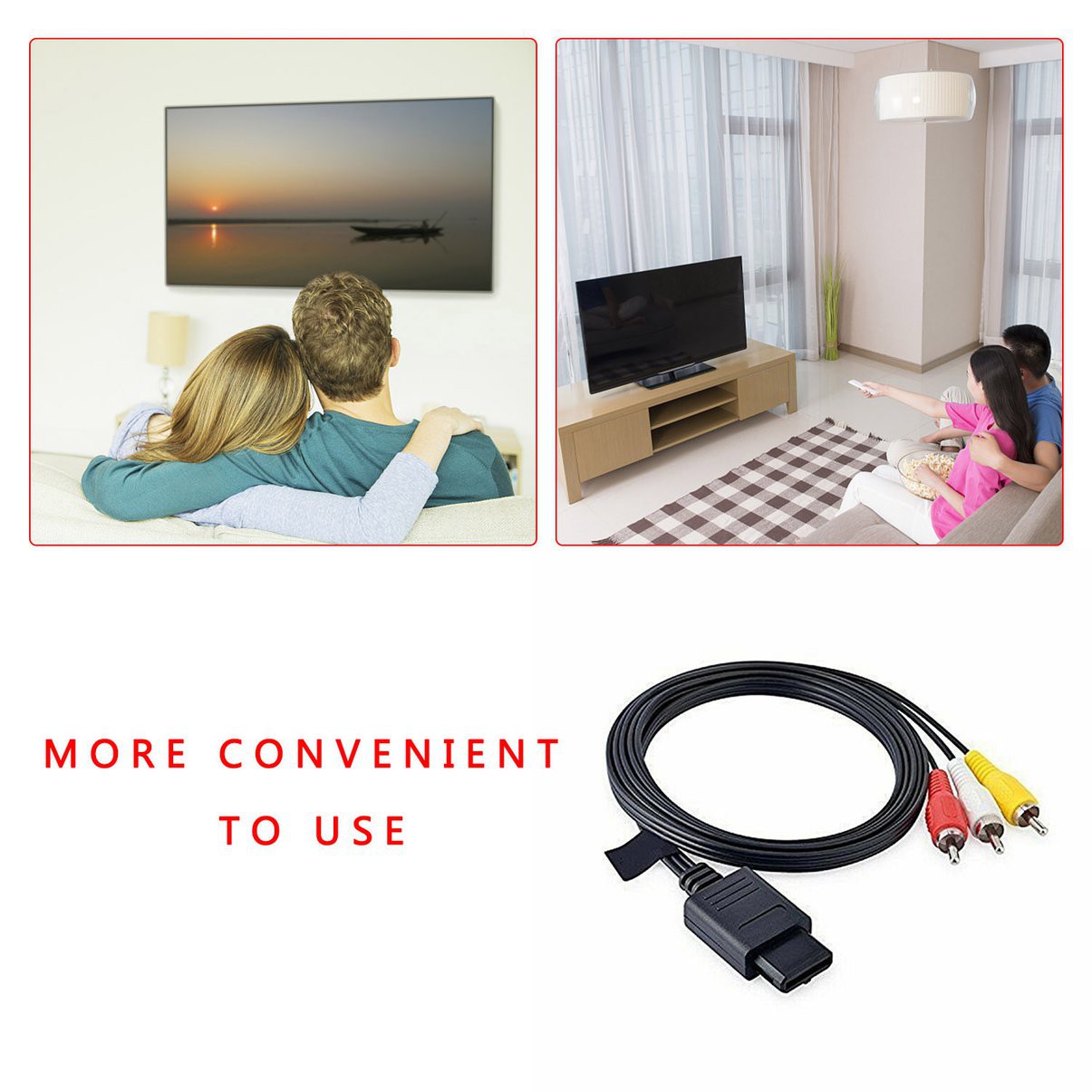 2 Dây Cáp Âm Thanh Hình Ảnh 6ft Rca Tv Av Tiện Lợi | BigBuy360 - bigbuy360.vn