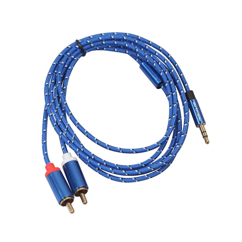 Dây cáp chuyển đổi âm thanh AUX 3.5mm sang 2 RCA Chất Lượng Cao