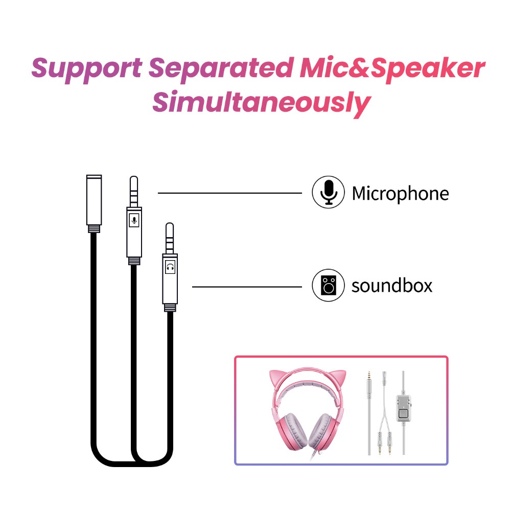 Somic Tai Nghe Chơi Game Có Dây 3.5mm g951s Kèm Mic Dành Cho Điện Thoại ps4 / laptop