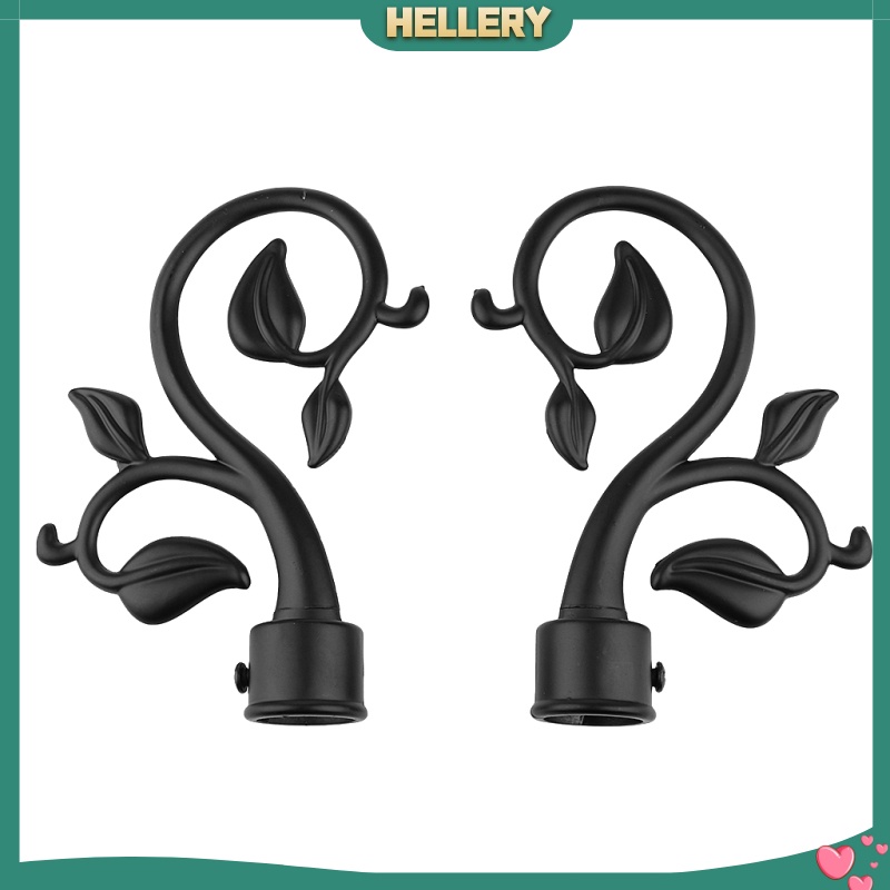 Bộ 4 Phụ Kiện Gắn Thanh Treo Rèm Cửa Sổ Phong Cách Vintage