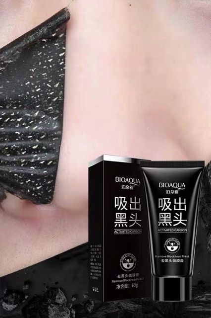 Gel lột Mụn Than Tre Bioaqua Charcoal ♥️FREESHIP♥️ Hút sạch mụn cám, mụn đầu đen. Thải độc chì- Sáng da