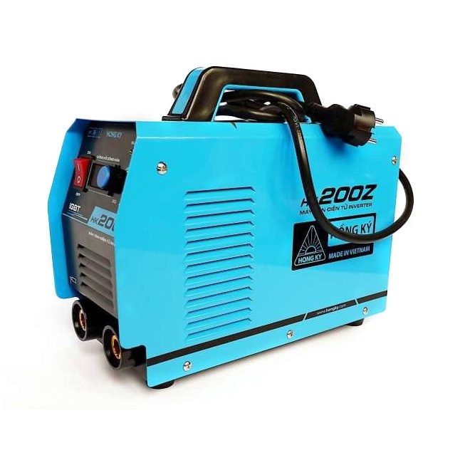 { Hàng chính_hãng}Máy hàn que Hồng ký Inverter HK200Z 200 Ampe 220V - HK200Z, Có đồng hồ, dây hàn 10