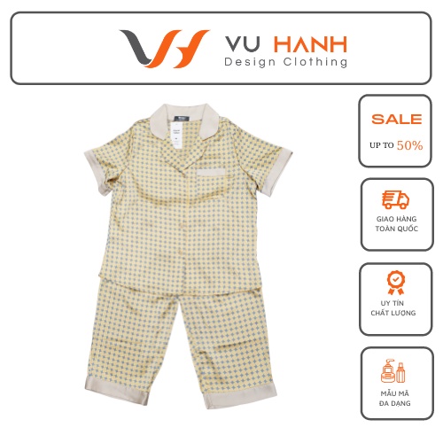 Bộ lụa mặc nhà mẫu ngẫu nhiên | Shop Vũ Hạnh