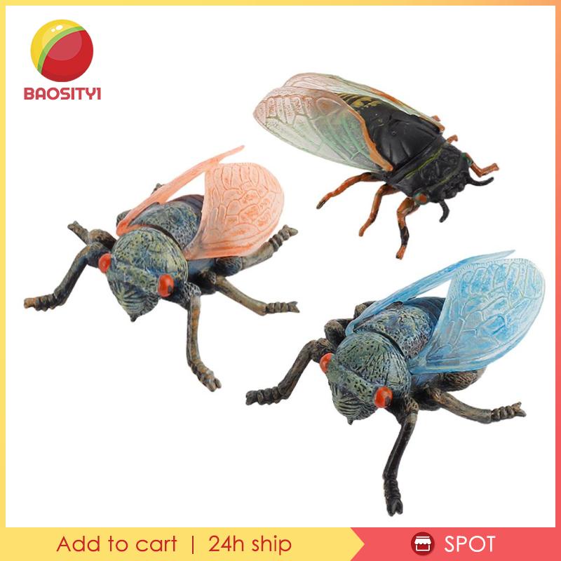 [Baosity1] Set 3 Đồ Chơi Côn Trùng Giả Bằng Nhựa Sống Động Như Thật Cho Bữa Tiệc