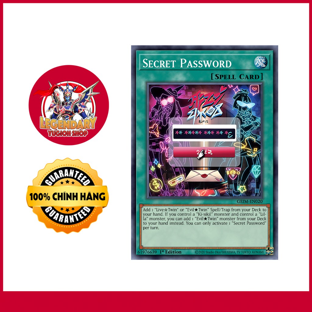 [Thẻ Bài Yugioh Chính Hãng] Secret Password