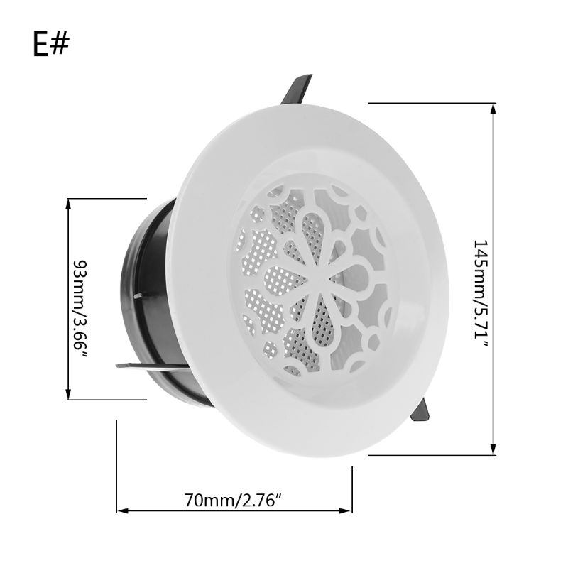 Lưới tản nhiệt đậy van xả khí hình tròn 100mm