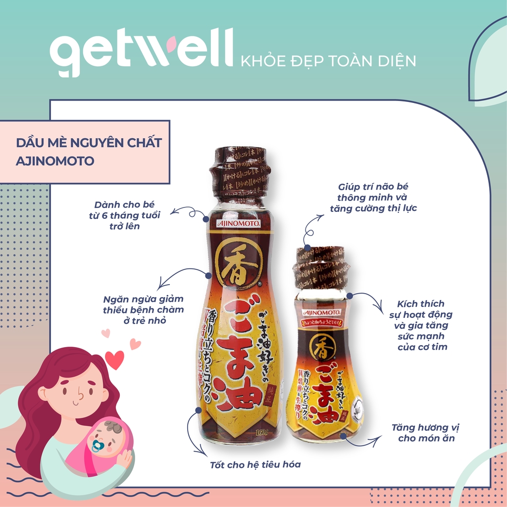 [Mã GROSALEHOT giảm 8% đơn 250K] Dầu Mè Nguyên Chất Ajinomoto Nhật Bản