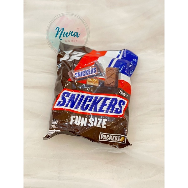 Kẹo Chocolate Snickers Funsize 12 thanh 180gram/300gram -✈️ từ Úc về