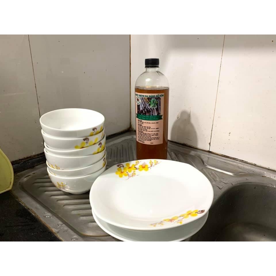 Nước rửa đa năng Enzyme bồ hòn rửa bát chén, lau sàn, giặt quần áo