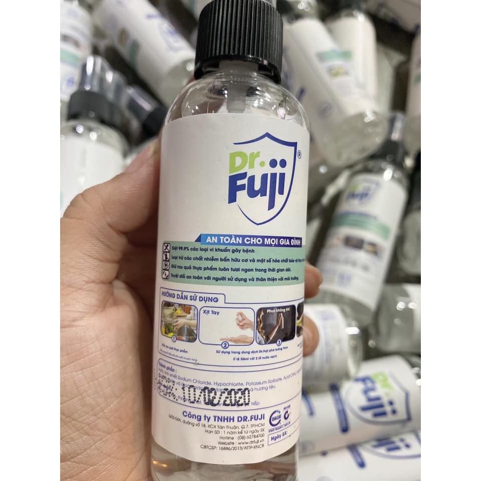 Nước rửa tay - Nước diệt khuẩn Dr Fuji - An toàn cho mọi Gia Đình. Made in Việt Nam #4