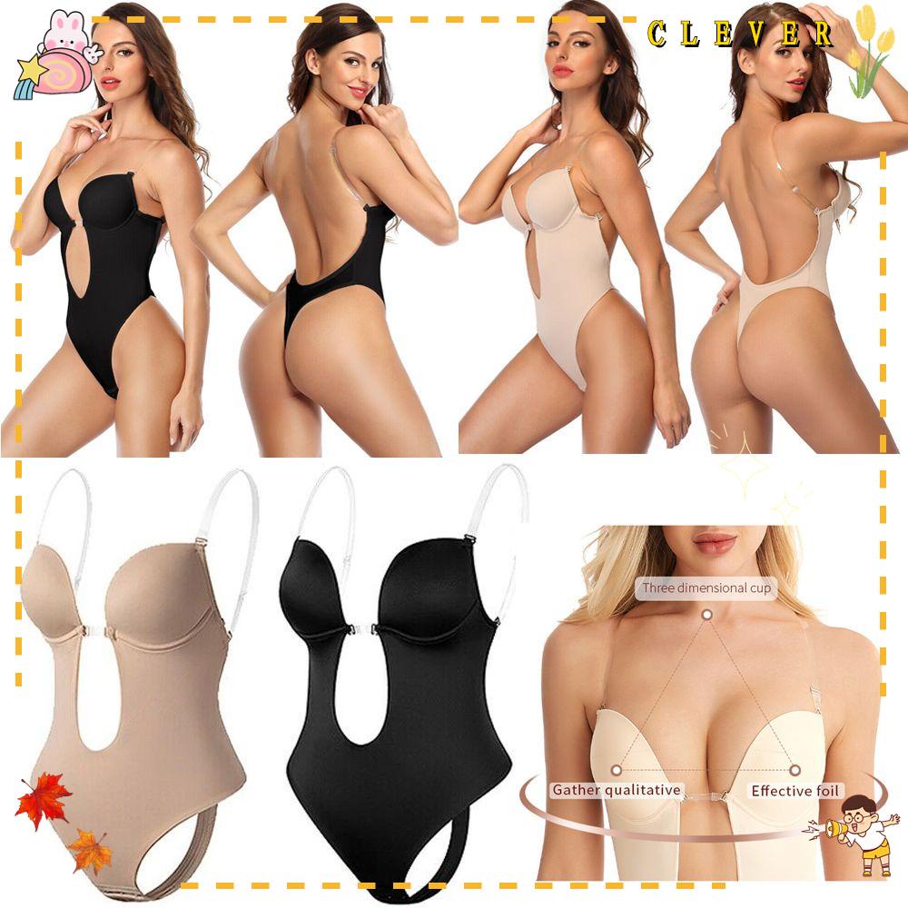 Bộ Áo Liền Quần Nâng Ngực Hở Lưng Tạo Dáng Cơ Thể Thời Trang Cho Nữ