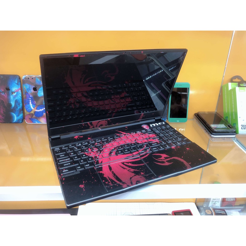 Decal Skin dán Laptop mẫu rồng msi