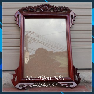 Khung ảnh thờ treo tường gỗ hương - Khung ảnh gắn tường