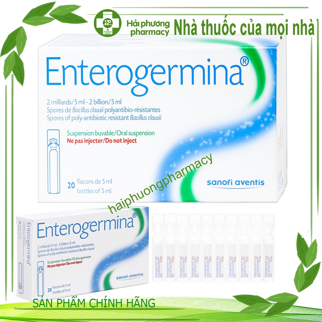 ENTEROGERMINA hộp 20 ống men tiêu hóa / men vi sinh đường ruột