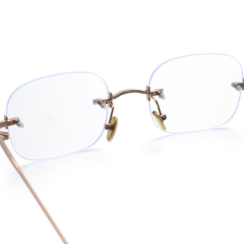 Kính Mát Đặt Trong Suốt|Kính Mát Vuông Gọng Kim Loại