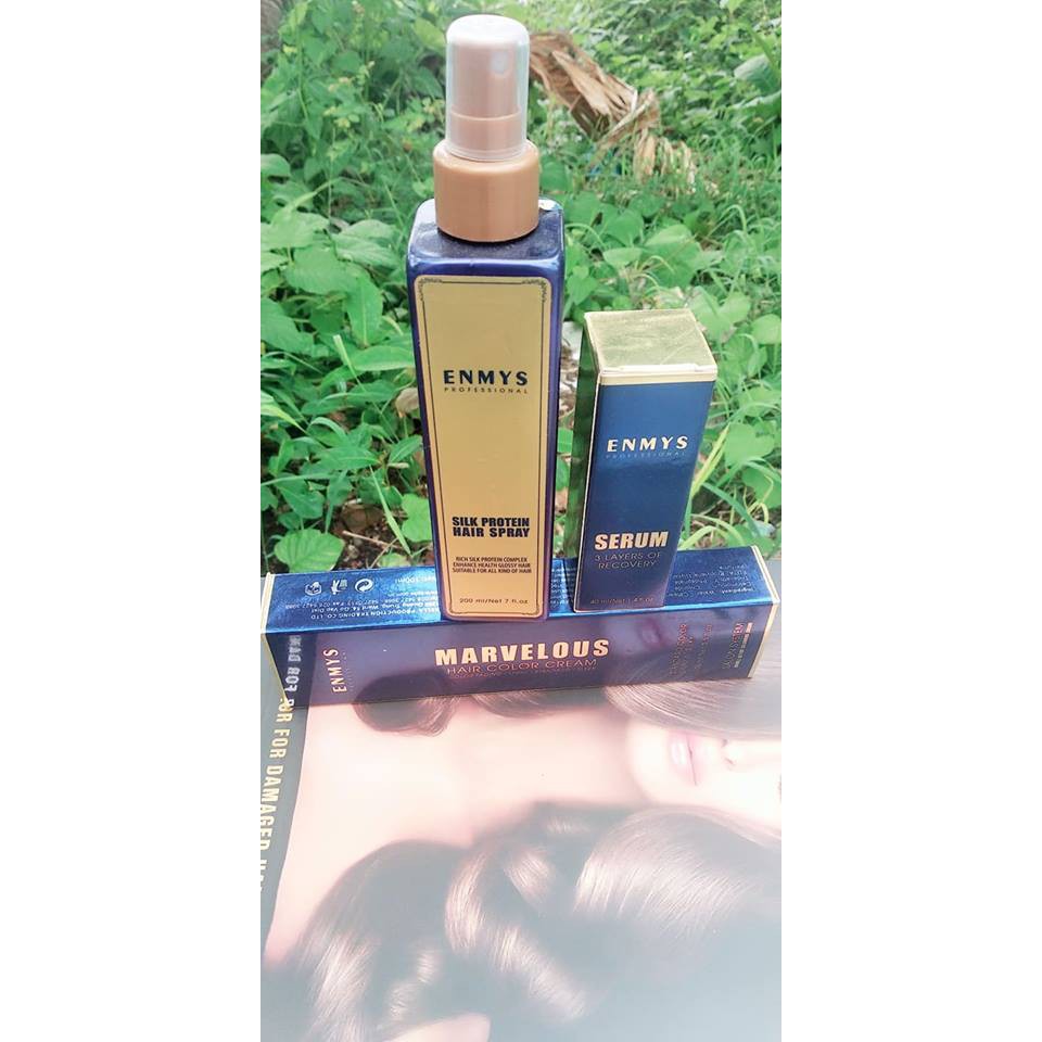 Xịt dưỡng tóc ENMYS 200ml với tinh chất silk protein giúp thấm sâu vào lớp sừng bên trong tóc giảm độ thô ráp xù xì | BigBuy360 - bigbuy360.vn