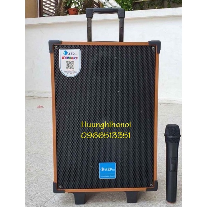 Loa kéo karaoke mini hát cực hay giá rẻ Temeisheng A8-2T, thùng gỗ tăng kèm 1 micro không dây âm thanh cưc hay