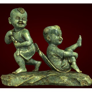 Tượng trang trí- Tượng em bé trang trí phòng - Xưởng E3D - NK 026