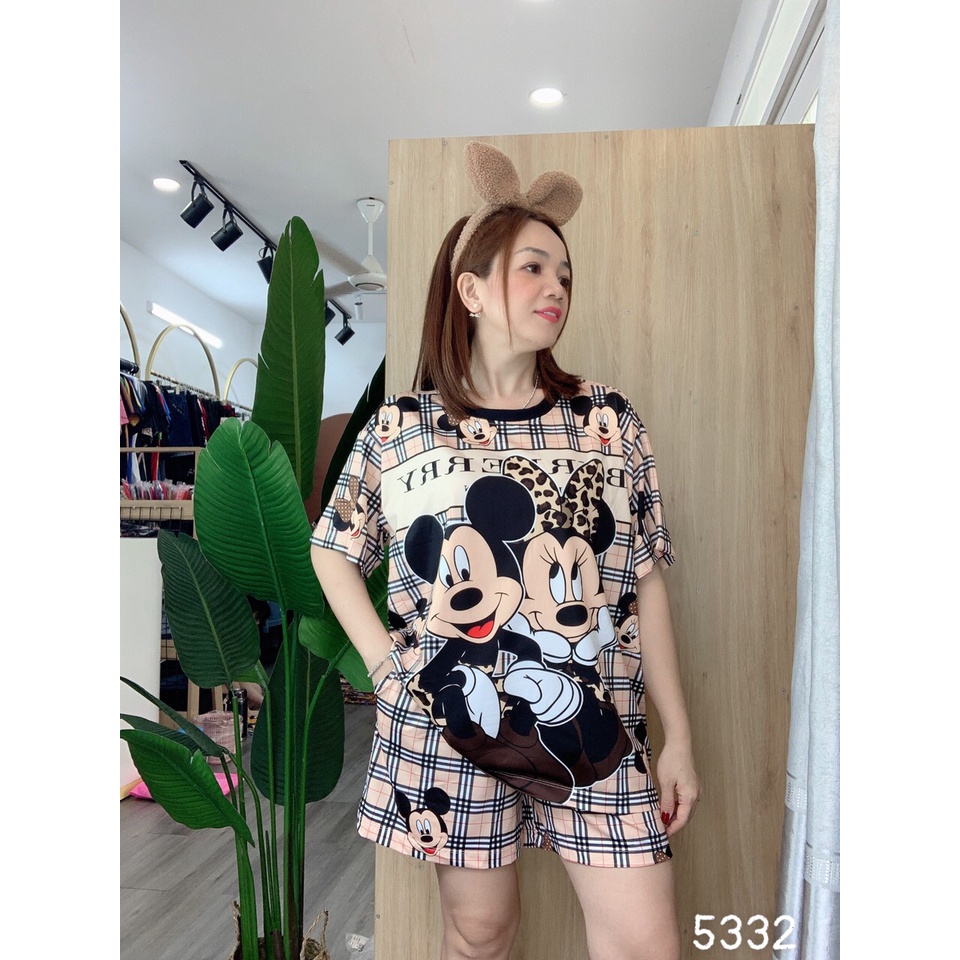 Đồ Bộ short BIG SIZE 3D  Mic BBR - SS.T3D - 5332