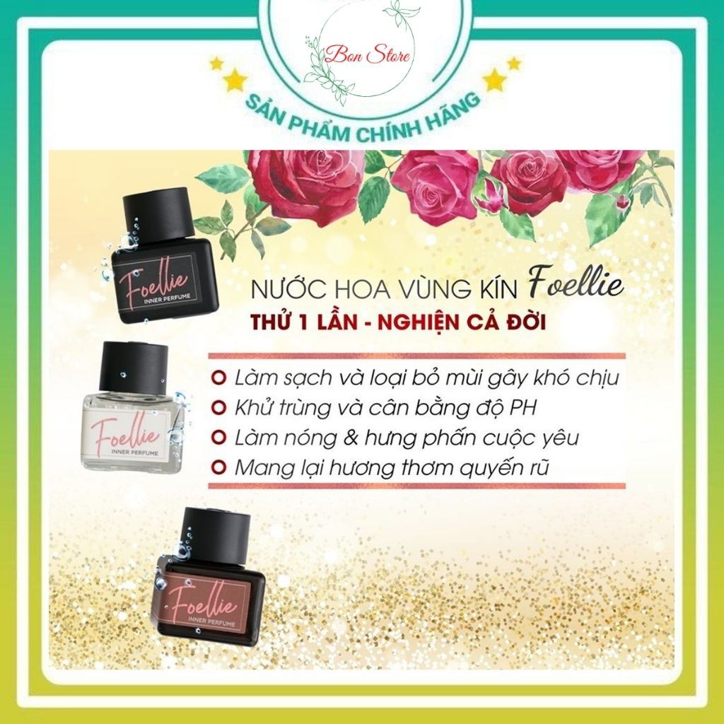 Nước Hoa Vùng Kín FOELLIE 5ml MÀU ĐEN⚡️SIÊU HOT⚡️Hương Thơm Nhẹ Nhàng Quyến Rũ - Đông Y Vũ Đức.HCM