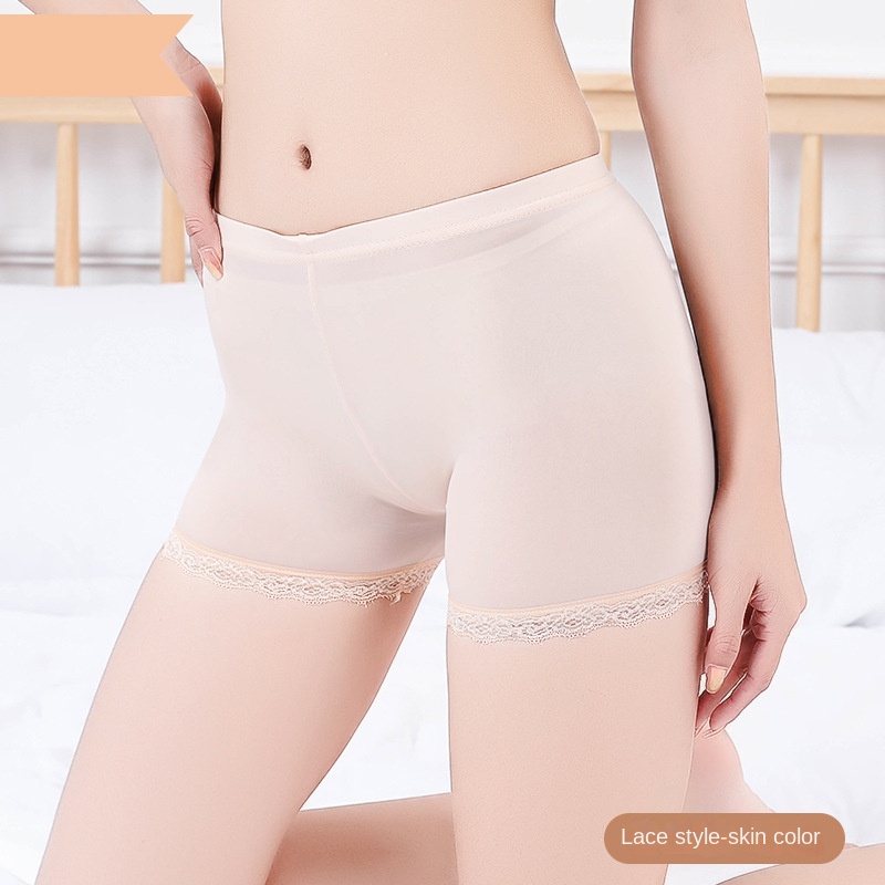 Quần an toàn mùa hè của phụ nữ quần đùi liền mạch quần lụa băng giá quần an toàn lụa băng