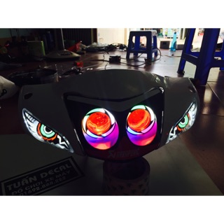 Bộ đầu mắt cú 2 audi xinhan wave a không  bao gồm vỏ đầu