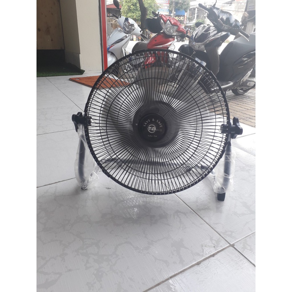 Quạt ngồi tích điện năng lượng mặt trời 20W [ Bảo hành 12 tháng ] sạc được điện thoại | BigBuy360 - bigbuy360.vn
