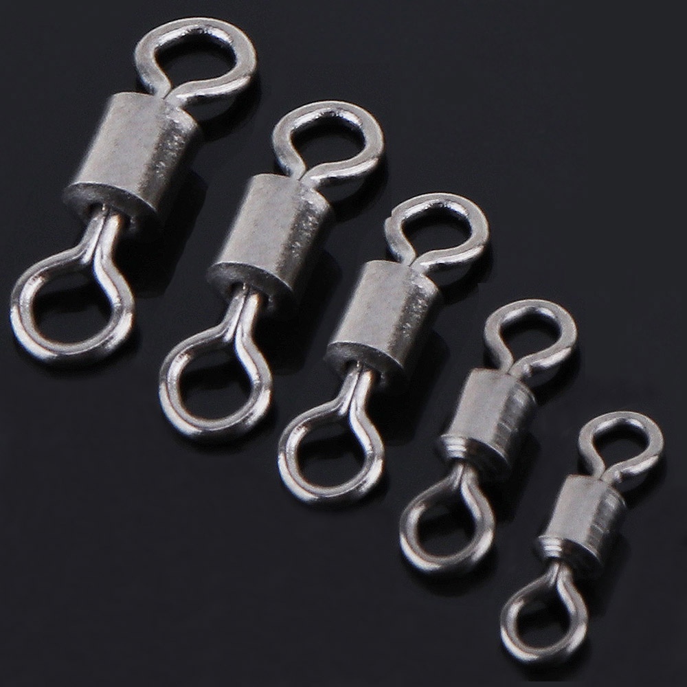 50 Cái 12# Móc Khóa Ma Ní Hình Số 8 Chuyên Dụng Cho Câu Cá